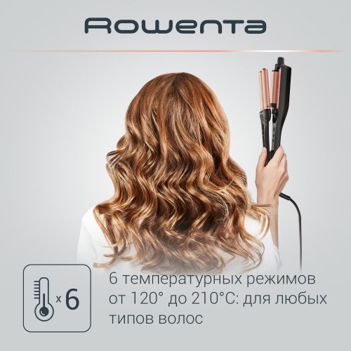 Щипцы для завивки Rowenta CF 4711 (черный/золотой) 2
