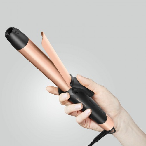 Щипцы для завивки Rowenta Express Shine CF2810F0 (черный/персиковый) 5