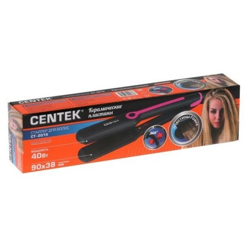 Щипцы гофрированные CENTEK CT-2015 (черный/розовый) 1