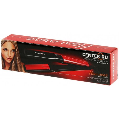 Щипцы гофрированные CENTEK CT-2027 (черный/красный) 6