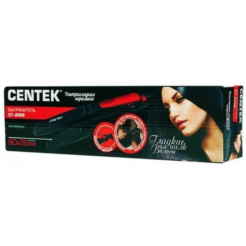 Щипцы утюжок CENTEK CT-2008 (черный/красный) 9