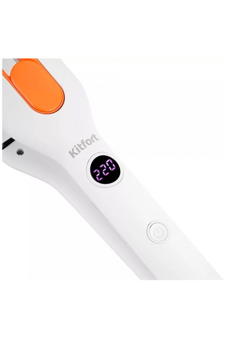 Щипцы утюжок Kitfort КТ-3269 (белый/оранжевый) 2