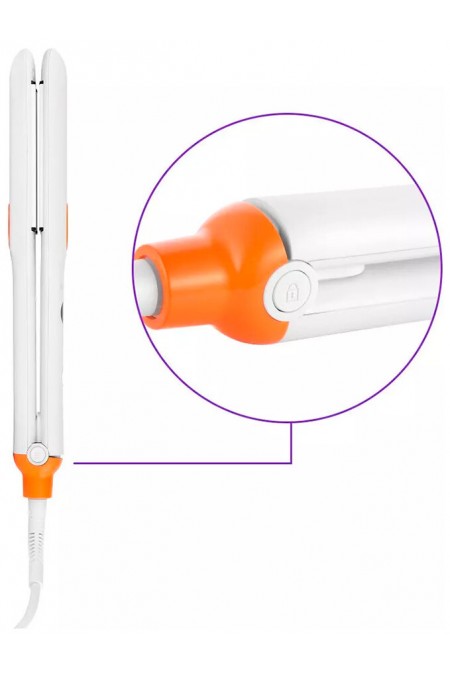 Щипцы утюжок Kitfort КТ-3269 (белый/оранжевый) 3