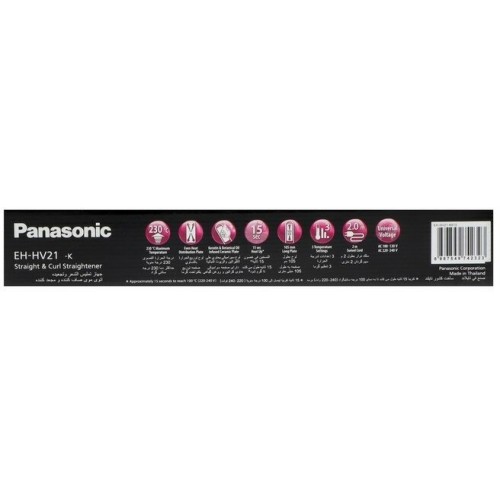 Щипцы утюжок Panasonic EH-HV52-K615 (черный/розовый) 7
