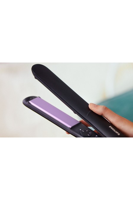 Щипцы утюжок Philips BHS377/00 (черный/фиолетовый) 6