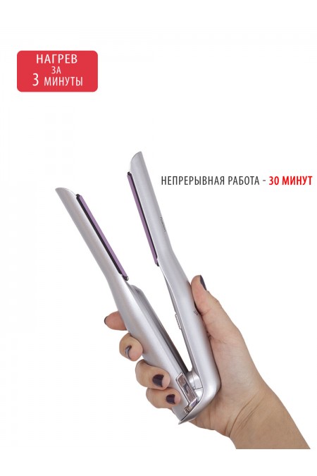 Щипцы утюжок Pioneer HS-1008R (светло-серый) 1