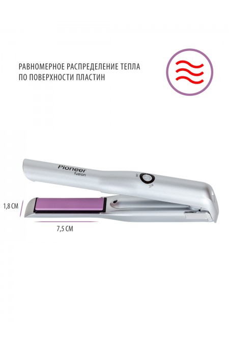 Щипцы утюжок Pioneer HS-1008R (светло-серый) 5