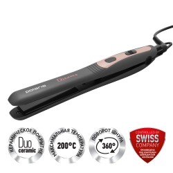 Щипцы утюжок Polaris PHS 2190K (серый/розовый)