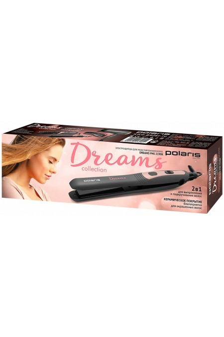 Щипцы утюжок Polaris PHS 2190K (серый/розовый) 9