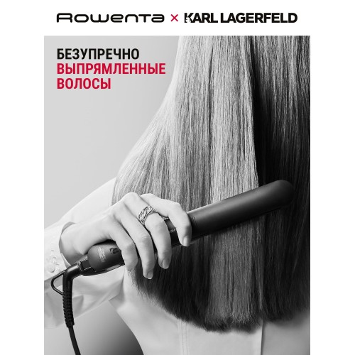 Щипцы утюжок Rowenta Karl Lagerfeld SF161LF0 (черный/красный) 