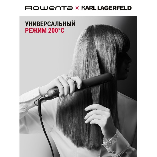 Щипцы утюжок Rowenta Karl Lagerfeld SF161LF0 (черный/красный) 9
