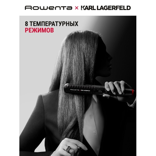 Щипцы утюжок Rowenta Karl Lagerfeld SF466LF0 (черный/красный) 2