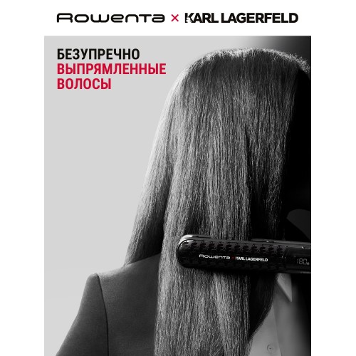 Щипцы утюжок Rowenta Karl Lagerfeld SF466LF0 (черный/красный) 7