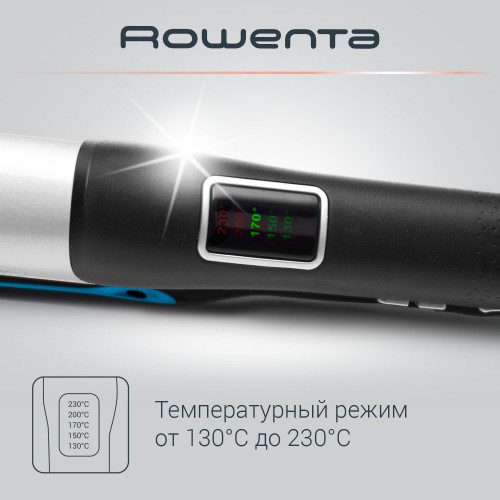 Щипцы утюжок Rowenta SF6220 (черный/серебристый) 5