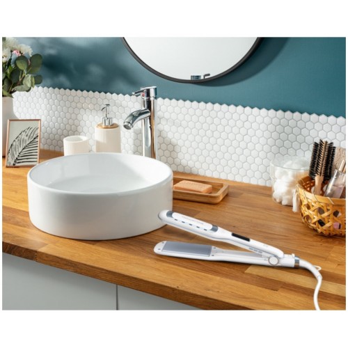 Щипцы утюжок Rowenta WetDry Pro SF5010F0 (белый) 