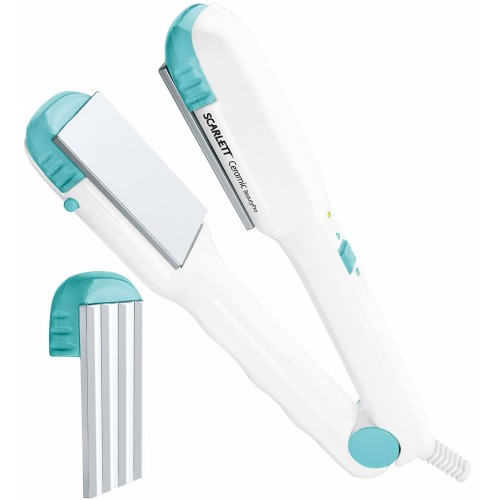 Щипцы утюжок Scarlett SC-HS60002 (белый/голубой) 5