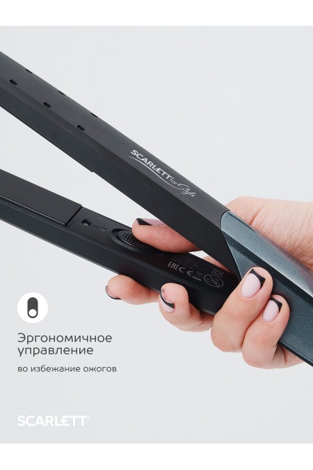 Щипцы утюжок Scarlett SC-HS60014 (черный) 5
