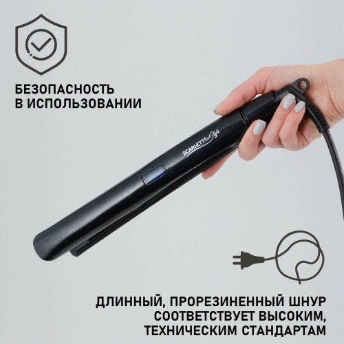 Щипцы утюжок Scarlett SC-HS60T26 (черный) 4