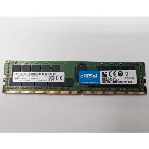 Оперативная память Crucial 32 ГБ DDR4 2666 МГц DIMM CL19 (MTA36ASF4G72PZ-2G6J1) 