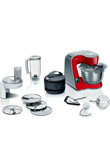 Кухонная машина Bosch MUM5X720 (красный/серый) 