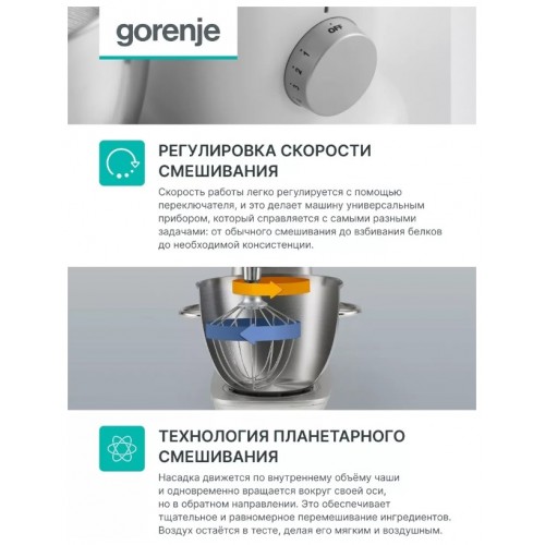 Кухонная машина Gorenje MMC700W (белый) 7