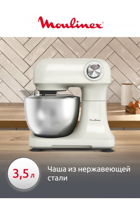 Кухонная машина Moulinex Bake Easy QA140AF1 (кремовый) 2