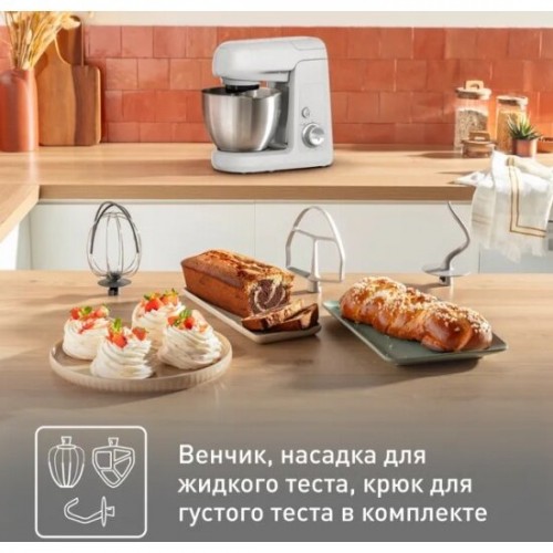 Кухонная машина Tefal Bake Partner QB520B38 (серый/серебристый) 1