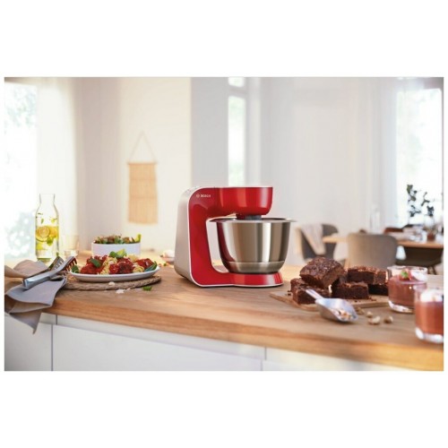 Кухонный комбайн Bosch CreationLine MUM58720 (красный/серебристый) 4