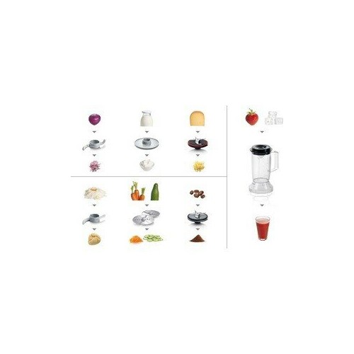 Кухонный комбайн Bosch MCM 3501M (черный/серый) 9