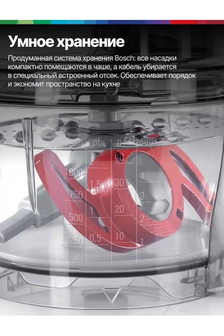 Кухонный комбайн Bosch MCM3201B (черный) 8