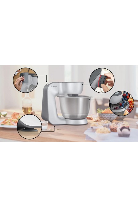Кухонный комбайн Bosch MUM58251 (белый/серый) 1