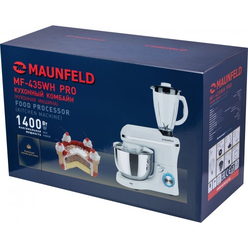 Кухонный комбайн Maunfeld MF-435WH PRO (белый) 9