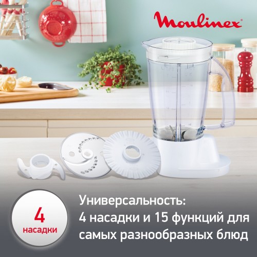Кухонный комбайн Moulinex FP542111 (белый) 2