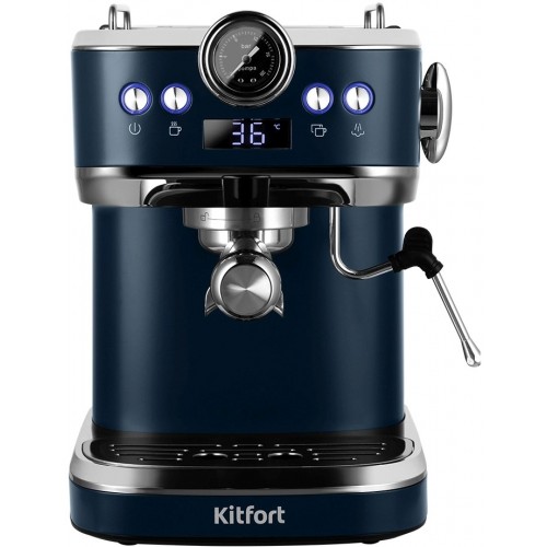 Кофеварка рожковая Kitfort КТ-7429 (синий) 5