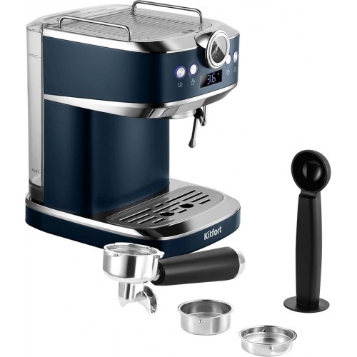 Кофеварка рожковая Kitfort КТ-7429 (синий) 6