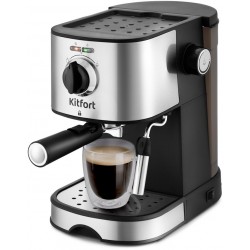 Кофеварка рожковая Kitfort КТ-753 (черный/серебристый)