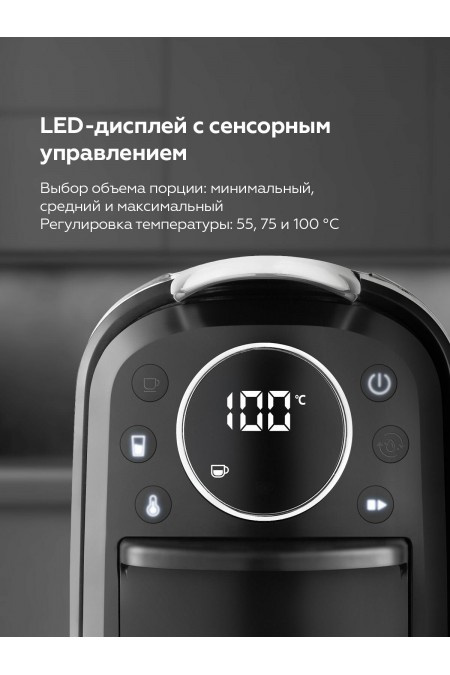 Кофемашина BQ CM3004 (черный/серебристый) 2
