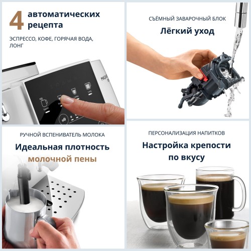 Кофемашина DeLonghi ECAM220.20.W (белый) 3