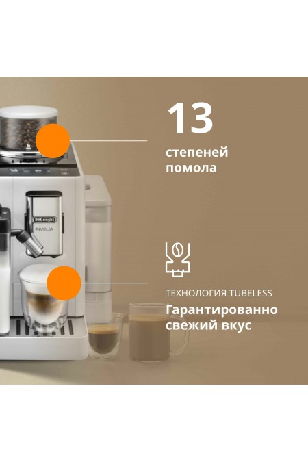 Кофемашина DeLonghi Rivelia EXAM440.55. W (белый) 3