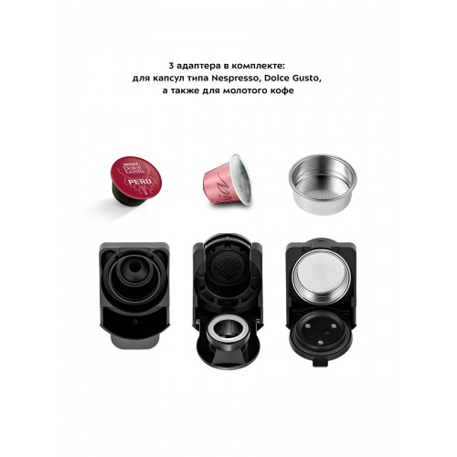 Кофемашина Kitfort КТ-7105-1 (черный/фиолетовый) 2