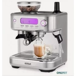 Кофемашина Kitfort KT-7113 (серебристый)