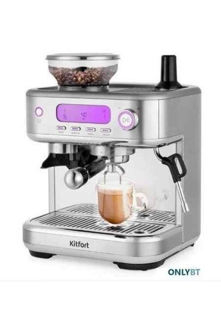 Кофемашина Kitfort KT-7113 (серебристый) 