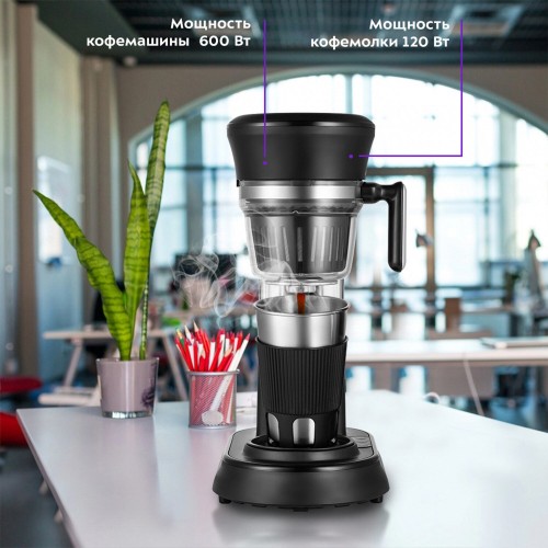 Кофемашина Kitfort КТ-7141 (черный) 5