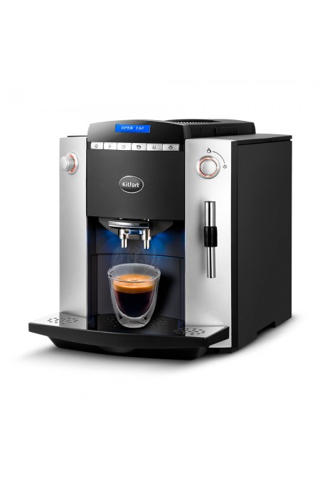 Кофемашина Kitfort КТ-7320 (черный/серебристый) 