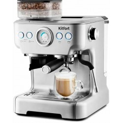 Кофемашина Kitfort КТ-755 (серебристый)