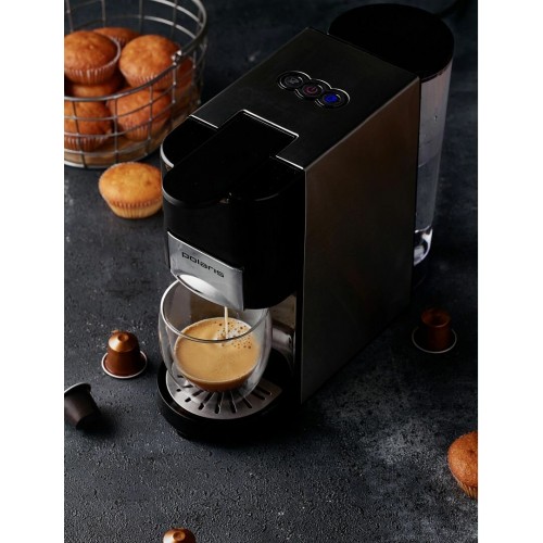 Кофемашина Polaris PCM 2020 (черный/серебристый) 6