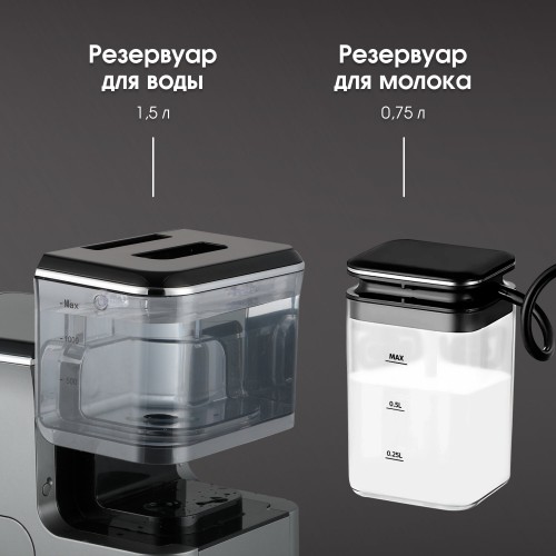 Кофемашина Zigmund Shtain ZACM-2000 (серый) 3