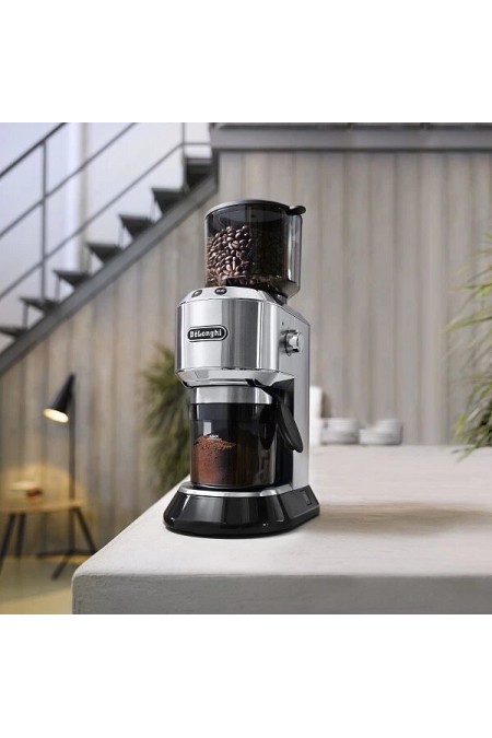 Кофемолка DeLonghi KG521.M (серебристый/черный) 2