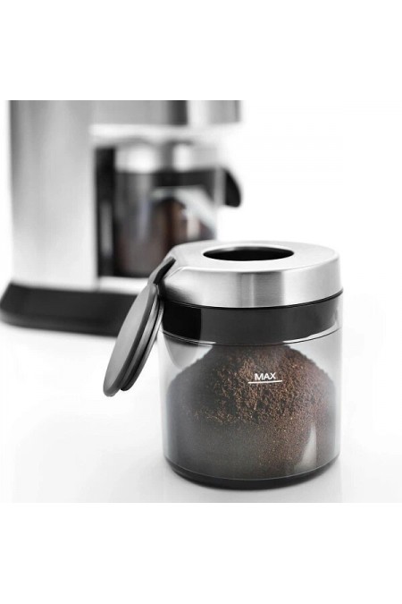 Кофемолка DeLonghi KG521.M (серебристый/черный) 7