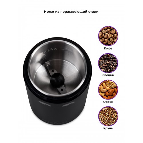 Кофемолка Kitfort КТ-7116 (черный) 2